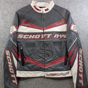 Schott NYC Rose 6 Leather racing leather jacket motorcycle streetwear - Small